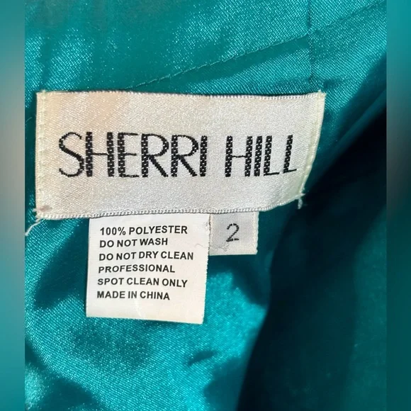 Sherri Hill size 2 emerald beaded cocktail dress - Picture 16 of 17